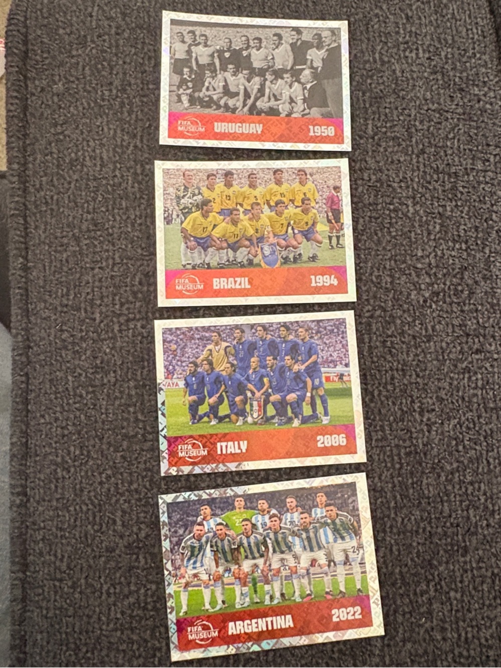 FIFA Museum Soccer Sticker Lot - FWC 10, 15, 17, 19